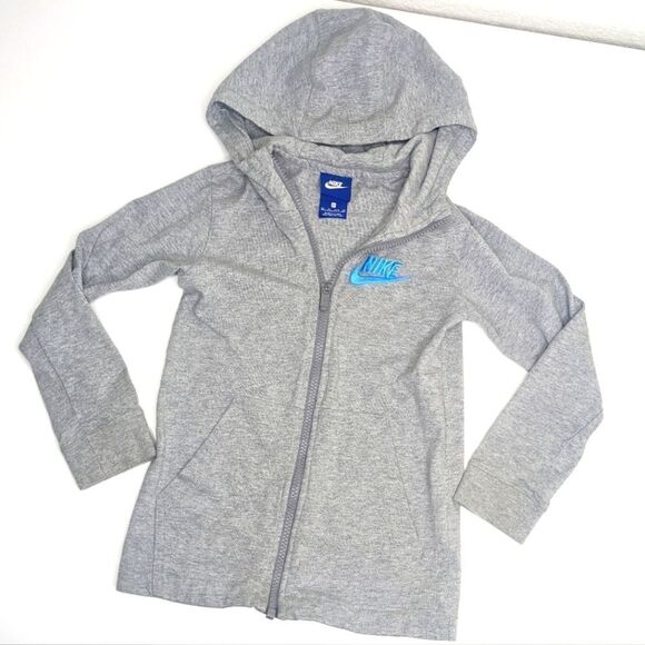 Boys Nike XS Zip Up Hooded Sweatshirt - Picture 1 of 6